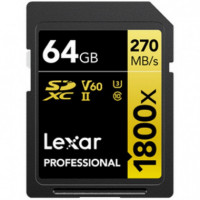 LEXAR Professional Gold  SD64GB V60 280MBS