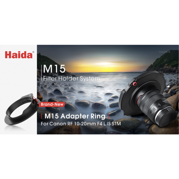 Anillo Adaptador HAIDA M15 para Canon Rf 10-20 F/4L Is Stm