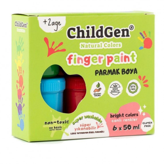 Finger Paints / Pinturas para Dedos Lavables  CHILDGEN