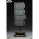 Figura Boba Fett y Han Solo en Carbonita Star Wars  SIDESHOW