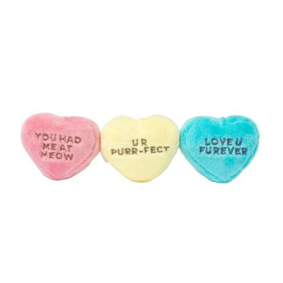 FUZZYARD Gato Juguete  Candy Hearts 3 On