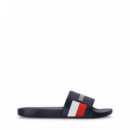 TOMMY HILFIGER - Hilfiger Rwb Pool Slide - DW5 - F|FM0FM05093/DW5