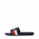 TOMMY HILFIGER - Hilfiger Rwb Pool Slide - DW5 - F|FM0FM05093/DW5