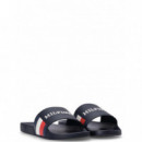 TOMMY HILFIGER - Hilfiger Rwb Pool Slide - DW5 - F|FM0FM05093/DW5