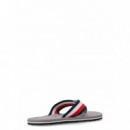 TOMMY HILFIGER - Coprorate Hilfiger Beach Sandal - Prt - F|FM0FM05094/PRT