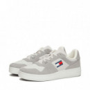 Zapatillas de Piel con Cordones  TOMMY HILFIGER