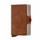 Twinwallet Cognac Silver  SECRID