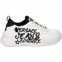 Texto Negro Dep. Piel+nylon Blanco  VERSACE JEANS