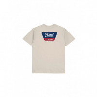 Camisetas Hombre Camiseta BRIXTON Linwood Cream