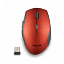 Raton NGS Bee Red Ergonomico Wireless Silent Red