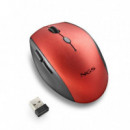 Raton NGS Bee Red Ergonomico Wireless Silent Red