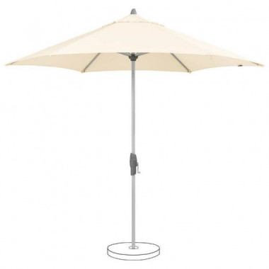 Parasol de  Jardín Shell Turn 300 Cm ø Beige Suncomfort® By Glatz®  SUN CONFORT