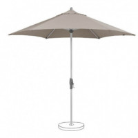 Parasol de  Jardín Shell Turn 300 Cm ø Light Taupe Suncomfort® By Glatz®  SUN CONFORT