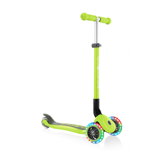 Patinete Plegable Primo Luces Verde Lima  GLOBBER