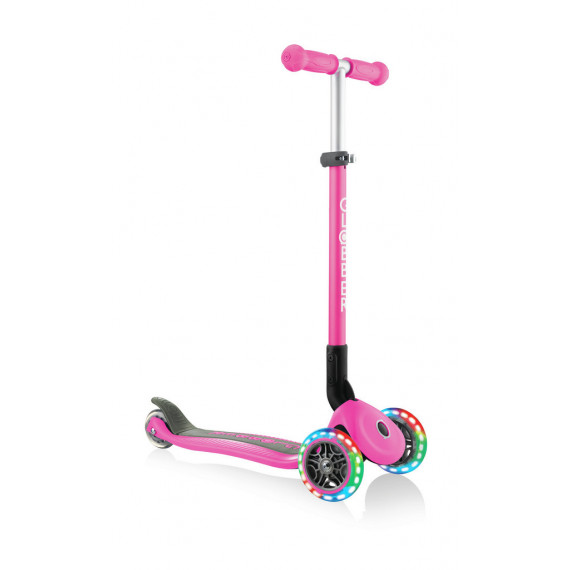 Patinete Plegable Primo Lights Deep Rosa  GLOBBER