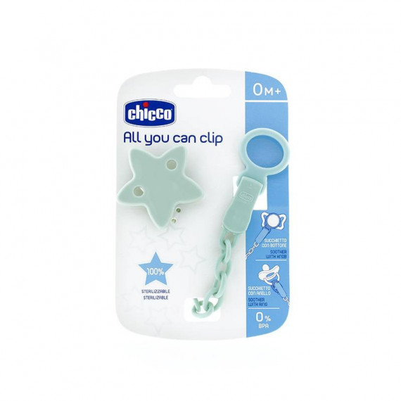 CHICCO CLIP CHUPETE ESTRELLA