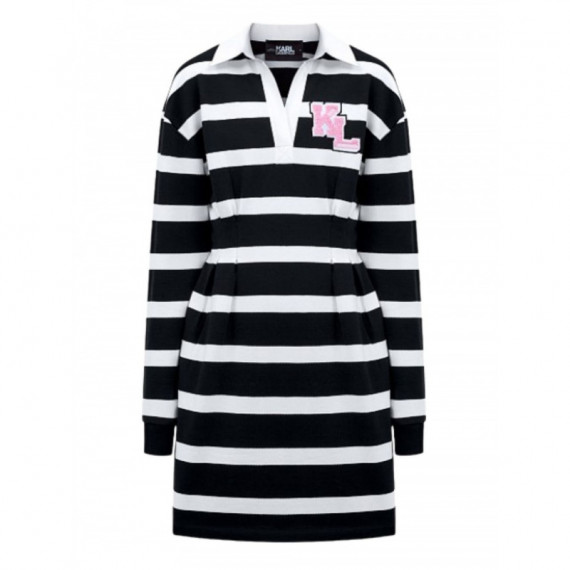 KARL LAGERFELD - Varsity Polo Dress - 999 - 240W1360/999