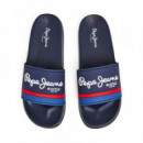 Chanclas Slider con Logo  PEPE JEANS