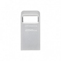 KINGSTON Pendrive de 256GB Datatraveler Micro Unidad Flash Tipo a 3.2 Gen 1 KINGSTON 256GB Datatraveler Micro 200MB/S Metal USB