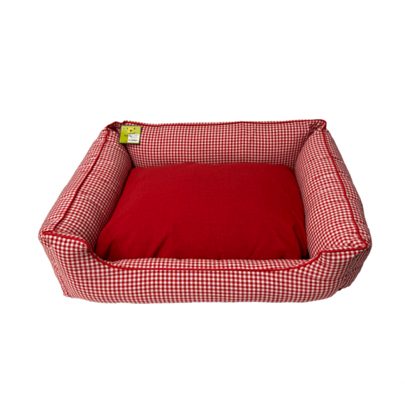 Kbc Cuna Vichy Rojo 60*48*24 Cm  KUBICHOS