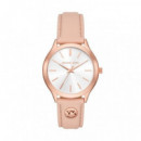 Reloj C/piel Bisel Rosegold  MICHAEL KORS