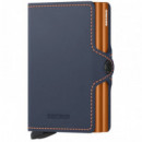 Twinwallet Matte Night Blue-orange  SECRID