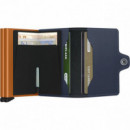 Twinwallet Matte Night Blue-orange  SECRID