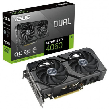 Tarjeta de Video Nvidia ASUS RTX4060 Dual Oc 8GB GDRR6 Pcie 4.0