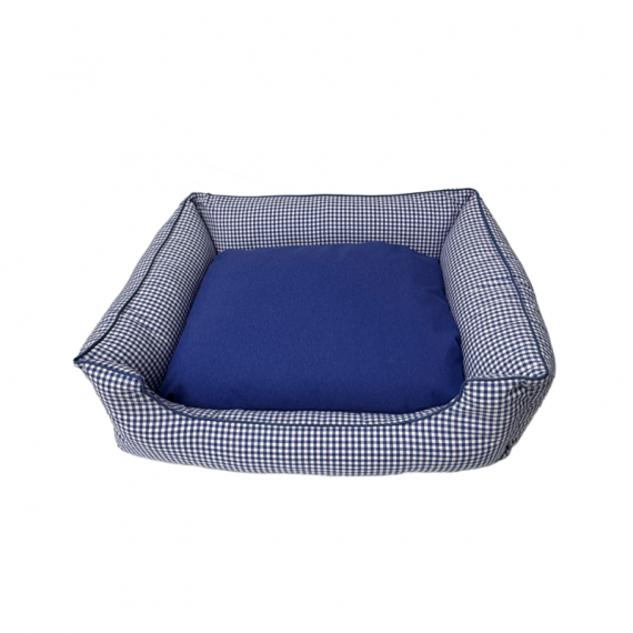 Kbc Cuna Vichy Azul 50*42*21 Cm  KUBICHOS