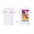 Camiseta OVDS Palm  Blanco