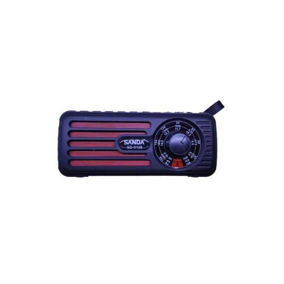 SANDA Radio Portatil Solar Am/fm SD-0128 BLUETOOTH Usb, Micro Sd,aux In