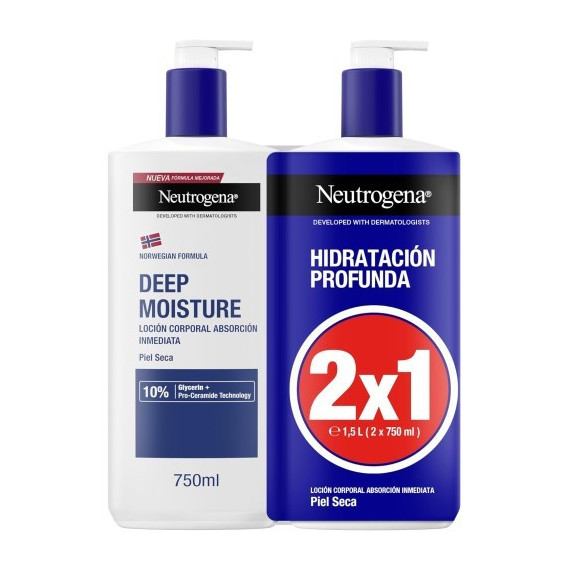 NEUTROGENA Corporal Locion Hidr Profunda 750ML 1+1