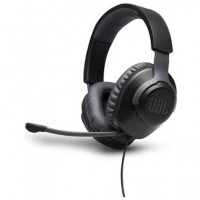 JBL Micro Auricular Casco Gaming para PC,PS4,XBOX One,switch Quantum 100 Negro con Cable,jack 3.5M