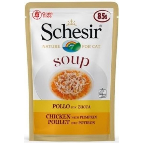 SCHESIR Gato Adulto Pollo y Calabaza Sop