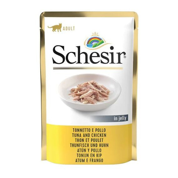 SCHESIR Gato Adulto Atún y Pollo Pouch 8