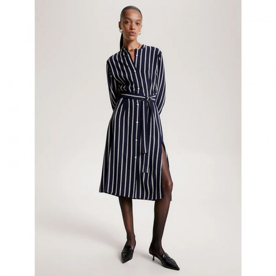 Vestido Argyle Stripe MIDI Shirt  TOMMY HILFIGER