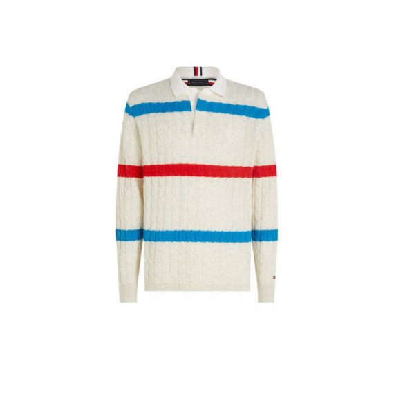 Sueter Cable Stripe L/s Rugby  TOMMY HILFIGER