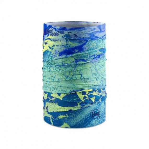 BRAGA CUELLO BUFF COOLNET UV REALTREE WAV3 BLUE/YELLOW