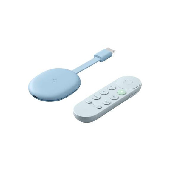 GOOGLE Chromecast con GOOGLE TV y Mando Azul Cielo 4K