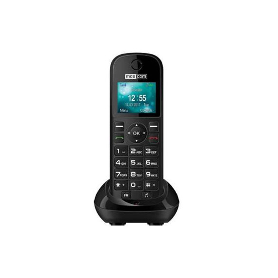 MAXCOM Telefono Inalambrico con Tarjeta Sim MM35D Comfort Negro