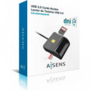 AISENS Lector Tarjeta Dni y Sd/micro Sd 2.0 ASCR-SN025D-BK