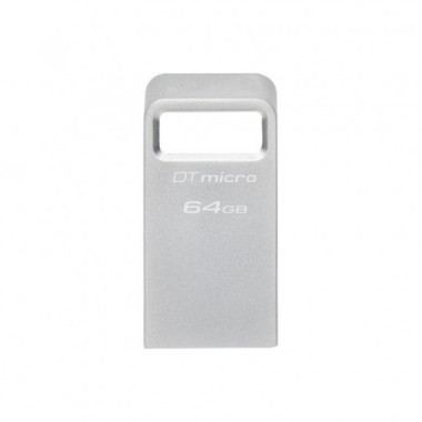 KINGSTON Pendrive de 64GB Datatraveler Micro Unidad Flash Tipo a 3.2 Gen 1 KINGSTON 256GB Datatraveler Micro 200MB/S Metal USB