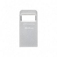 KINGSTON Pendrive de 64GB Datatraveler Micro Unidad Flash Tipo a 3.2 Gen 1 KINGSTON 256GB Datatraveler Micro 200MB/S Metal USB