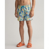 Pantalones Cortos Cf Tropical Print Swim Shorts  GANT
