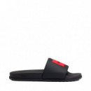 Chanclas Slip-on con Etiqueta con Logo  HUGO BOSS