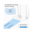 CUDY Router AC1200 4 Antenas WR1200 Blanco