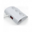 EWENT Regleta Escritorio 5 Tomas Schuko con 2 Puertos USB 2.1A EW3935 Blanco