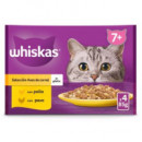 Whiskas Pack +7 Seleccion Aves 4*85GR  MARS