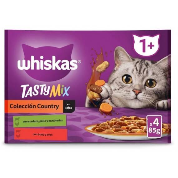 Whiskas Pack Tasty Mix Country 4*85 Gr  MARS