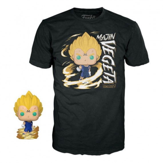 Set FUNKO Pop y Camiseta Majin Vegeta Edición Especial